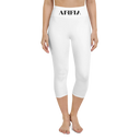 AIFFIA Logo WHT OUT Yoga Capri Leggings