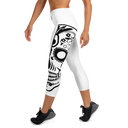 El Chapo Logo WHT OUT Yoga Capri Leggings