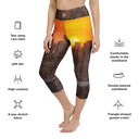 El Chapo Sunset Brunch Yoga Capri Leggings