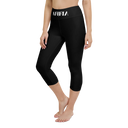 AIFFIA Logo BLK OUT Yoga Capri Leggings