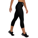 AIFFIA Logo BLK OUT Yoga Capri Leggings
