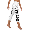 El Chapo Logo WHT OUT Yoga Capri Leggings