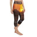 El Chapo Sunset Brunch Yoga Capri Leggings