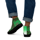 ABS Green Mic 1 BLK Men’s high top canvas shoes