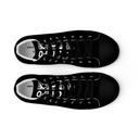 El Chapo BLK Out Men’s high top canvas shoes