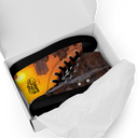 El Chapo Sunset Brunch BLK Men’s Black high top canvas shoes