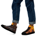 El Chapo Sunset Brunch BLK Men’s Black high top canvas shoes