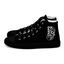 El Chapo BLK Out Men’s high top canvas shoes
