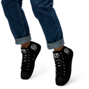 El Chapo BLK Out Men’s high top canvas shoes