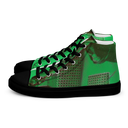 ABS Green Mic 1 BLK Men’s high top canvas shoes