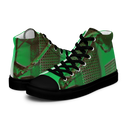 ABS Green Mic 1 BLK Men’s high top canvas shoes