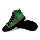 ABS Green Mic 1 BLK Men’s high top canvas shoes