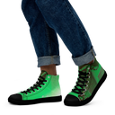 ABS Green Mic 1 BLK Men’s high top canvas shoes