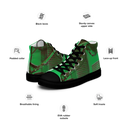 ABS Green Mic 1 BLK Men’s high top canvas shoes