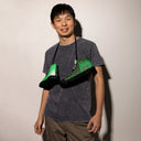 ABS Green Mic 1 BLK Men’s high top canvas shoes