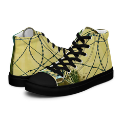 B&G AFGHAN WIRE 1 BLK Men’s high top canvas shoes