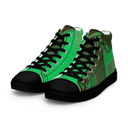 ABS Green Mic 1 BLK Men’s high top canvas shoes