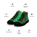 ABS Green Mic 1 BLK Men’s high top canvas shoes