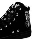 El Chapo BLK Out Men’s high top canvas shoes