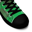 ABS Green Mic 1 BLK Men’s high top canvas shoes