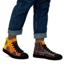 El Chapo Sunset Brunch BLK Men’s Black high top canvas shoes