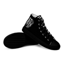 El Chapo BLK Out Men’s high top canvas shoes