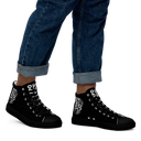 El Chapo BLK Out Men’s high top canvas shoes