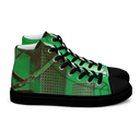 ABS Green Mic 1 BLK Men’s high top canvas shoes
