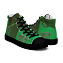ABS Green Mic 1 BLK Men’s high top canvas shoes