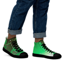 ABS Green Mic 1 BLK Men’s high top canvas shoes