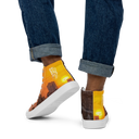 El Chapo Sunset Brunch WHT Men’s White high top canvas shoes