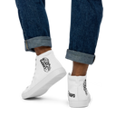 El Chapo White Out Men’s high top canvas shoes
