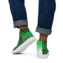 ABS Green Mic 1 WHT Men's Canvas High top canvas shoes