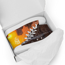 El Chapo Sunset Brunch WHT Men’s White high top canvas shoes