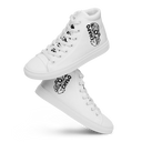 El Chapo White Out Men’s high top canvas shoes