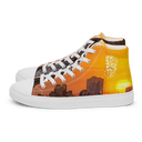 El Chapo Sunset Brunch WHT Men’s White high top canvas shoes