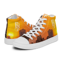 El Chapo Sunset Brunch WHT Men’s White high top canvas shoes