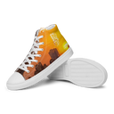 El Chapo Sunset Brunch WHT Men’s White high top canvas shoes