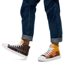 El Chapo Sunset Brunch WHT Men’s White high top canvas shoes