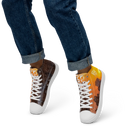 El Chapo Sunset Brunch WHT Men’s White high top canvas shoes