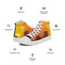 El Chapo Sunset Brunch WHT Men’s White high top canvas shoes