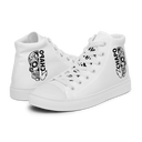 El Chapo White Out Men’s high top canvas shoes