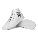 El Chapo White Out Men’s high top canvas shoes