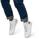 El Chapo White Out Men’s high top canvas shoes