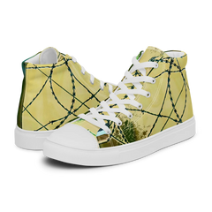 B&G Afghan Wire 1 WHT Men’s High top canvas shoes