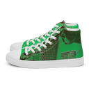 ABS Green Mic 1 WHT Men's Canvas High top canvas shoes