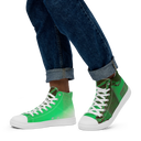 ABS Green Mic 1 WHT Men's Canvas High top canvas shoes