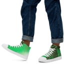 ABS Green Mic 1 WHT Men's Canvas High top canvas shoes