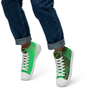 ABS Green Mic 1 WHT Men's Canvas High top canvas shoes
