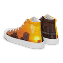 El Chapo Sunset Brunch WHT Men’s White high top canvas shoes